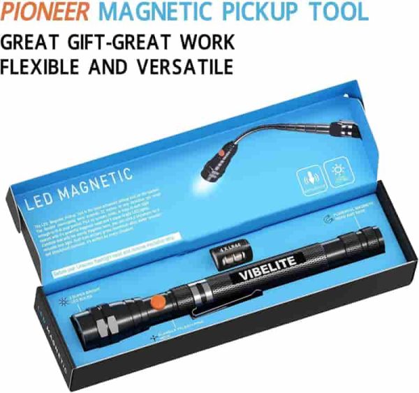 Vibelite Magnetic Flashlight & Pickup Tool - Best Gadget Gift - 画像 (2)