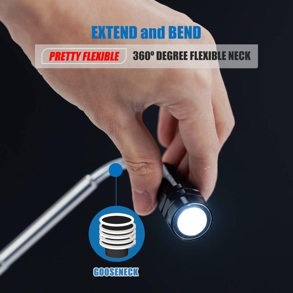 Vibelite Magnetic Flashlight & Pickup Tool - Best Gadget Gift - 画像 (4)
