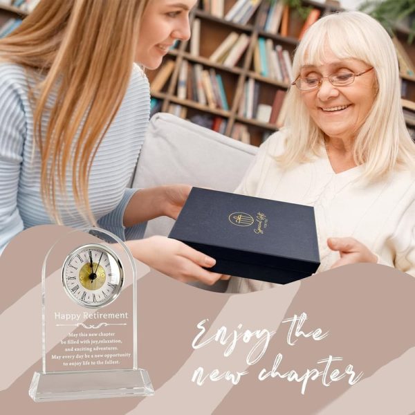 Best Retirement Gift: Crystal Desk Clock For Men & Women - Imagen 6