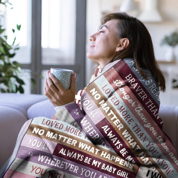 Best Personalized Throw Blanket For Daughters - Unique Gift Idea – Image 3