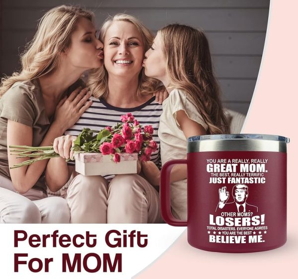 Mothers Day Gifts - 14 Oz Coffee Mug With Spill-proof Lid - Image 4