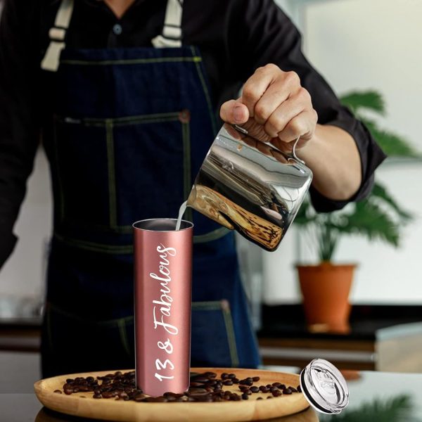 13th Birthday Rose Gold Tumbler - Fabulous Gift – Image 3