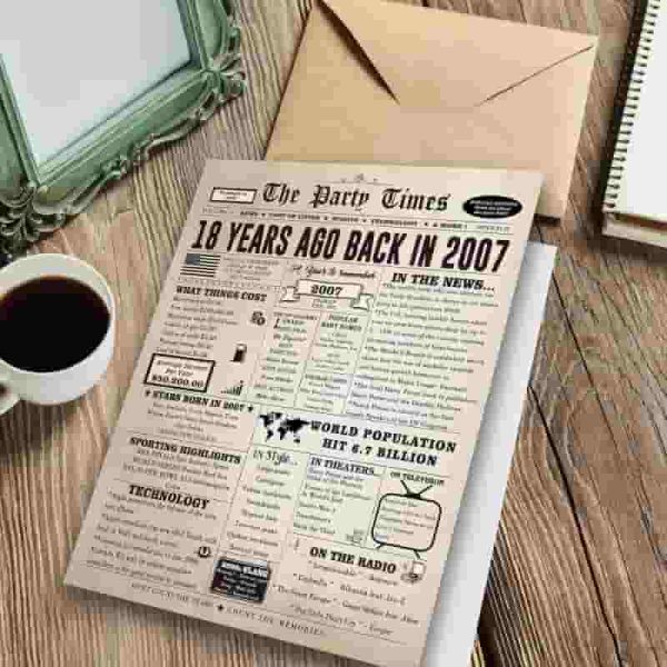 Best 18th Birthday Card - Retro Gifts For Teens – Image 3