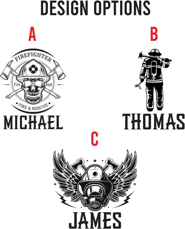 Best Personalized Firefighter Whiskey Decanter - Custom Fireman Gift - Imagen 3