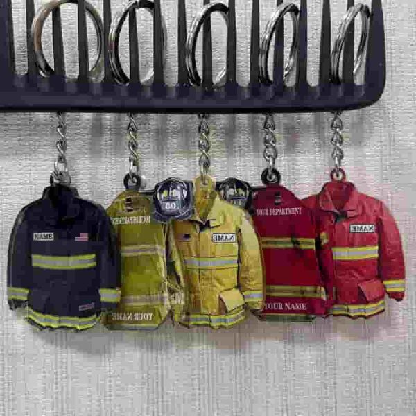 Best Custom Firefighter Keychain Gift For Men – Image 4