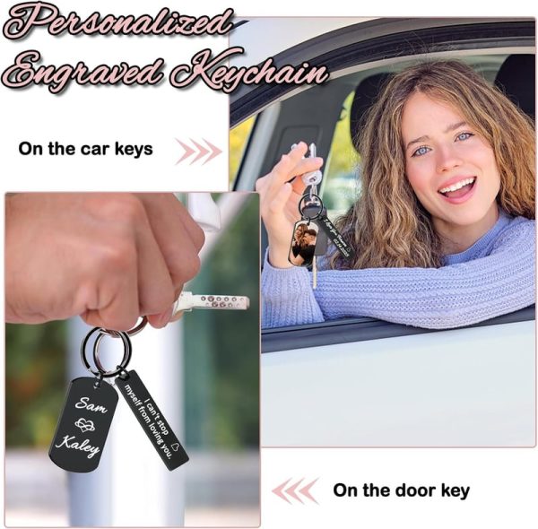 Best Custom Photo Keychain - Engraved Gifts For Couples - immagine 5