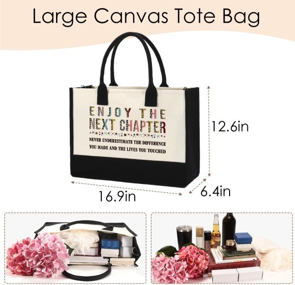 Top 2025 Retirement Gifts For Women: Canvas Tote Handbag - 画像 (2)