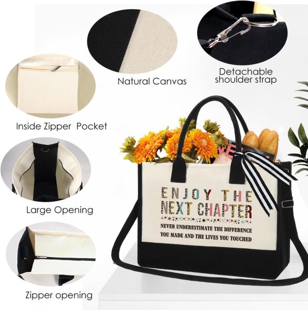 Top 2025 Retirement Gifts For Women: Canvas Tote Handbag - 画像 (3)
