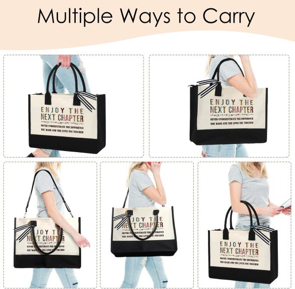 Top 2025 Retirement Gifts For Women: Canvas Tote Handbag - 画像 (5)