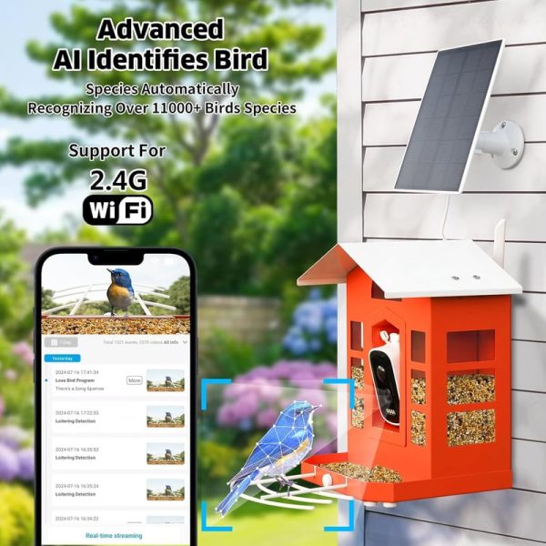 2k Hd Smart Bird Feeder Camera With Ai, Solar Power & Alerts – Image 3