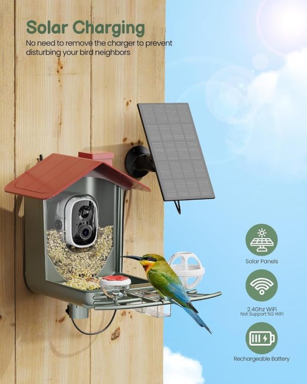 Best Solar Bird Feeder With Camera - 2k Hd For Bird Lovers - Imagen 5