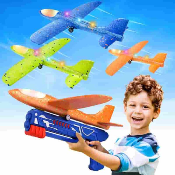 Best Led Foam Glider Toys - 3 Pack Airplane Launcher