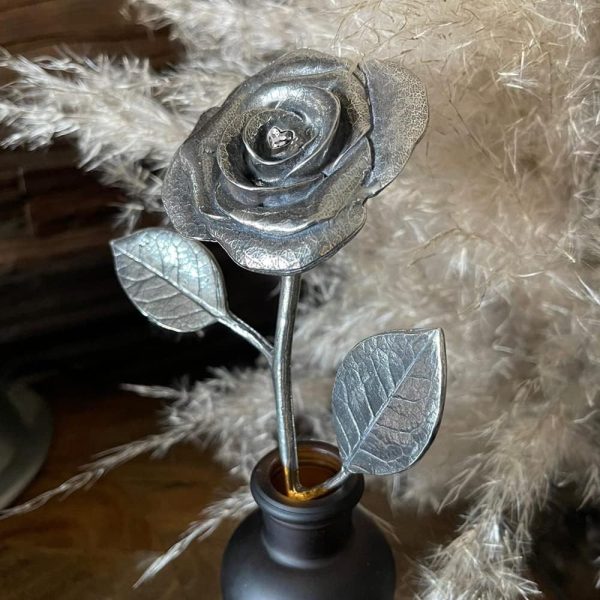 60th Anniversary Forever Rose Gift With Heart Crystal Keepsake - Imagen 6