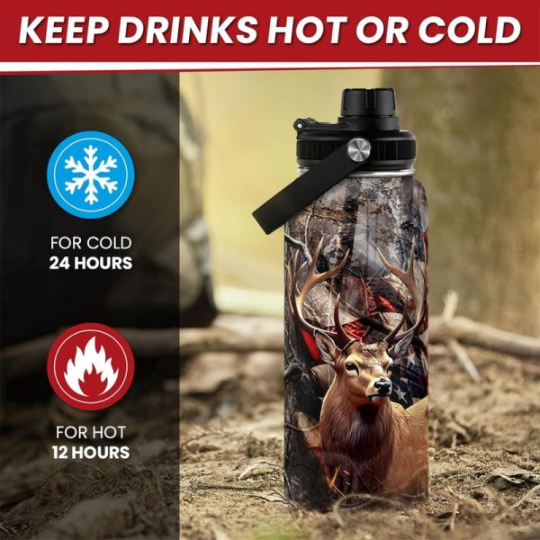 Best Hunting Water Bottle 32oz - Insulated Stainless Steel Gift For Men – Image 4