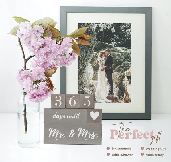 Wedding Countdown Calendar Block - Perfect Gift For Couples – Image 5