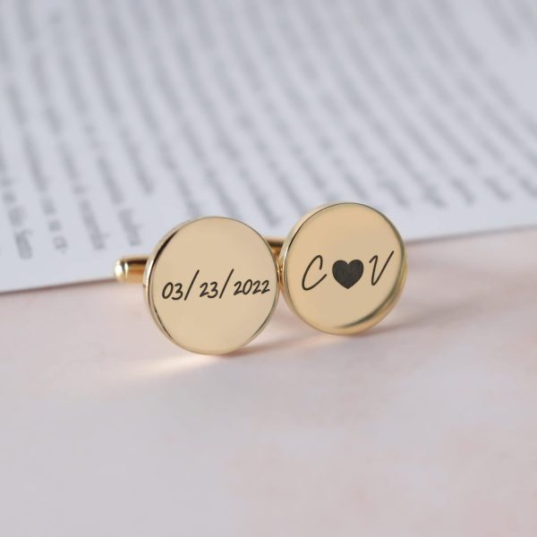 Best Custom Engraved Wedding Cufflinks For Men – Image 2