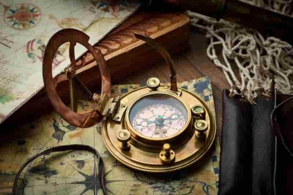 Best Handmade Sundial Compass Gift - Vintage Brass & Copper - 画像 (4)
