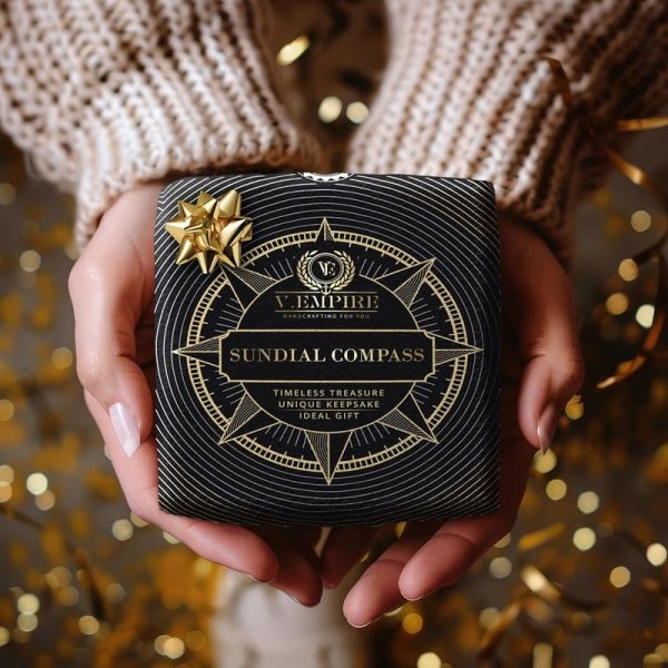 Best Handmade Sundial Compass Gift - Vintage Brass & Copper - 画像 (6)