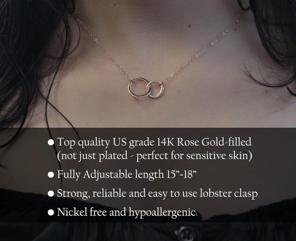 Best 14k Rose Gold Eternity Necklace For Confirmation Sponsor – Image 3