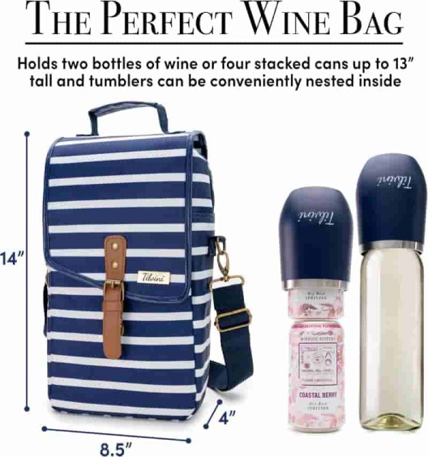 Best Insulated Wine Tote Bag With Tumblers For Outdoor Lovers – Image 2