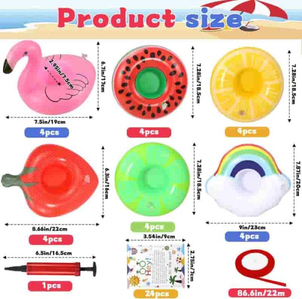24 Set End Of Year Student Gifts - Fun Floating Cup Holders – Image 2