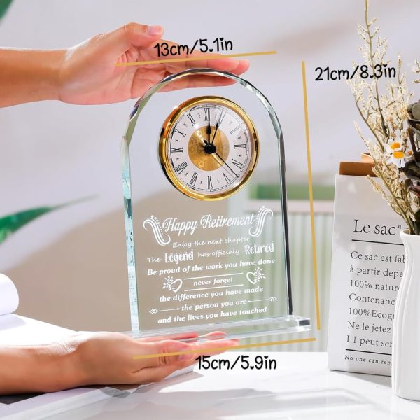 Best Crystal Clock Retirement Gifts For Women & Men – Image 4