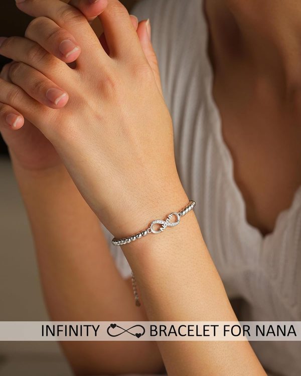 Infinity Heart Bracelet - Perfect Gift For Nana, Mom, And Women - 画像 (2)