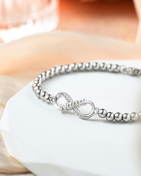 Infinity Heart Bracelet - Perfect Gift For Nana, Mom, And Women - 画像 (4)