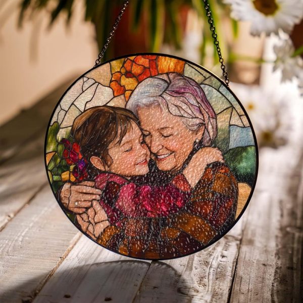 Best Personalized Photo Suncatcher For Grandma - Mother's Day Gift - immagine 2