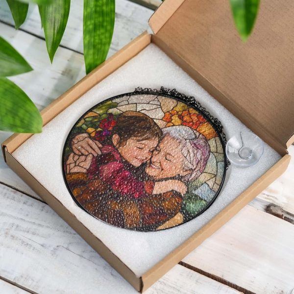 Best Personalized Photo Suncatcher For Grandma - Mother's Day Gift - immagine 4