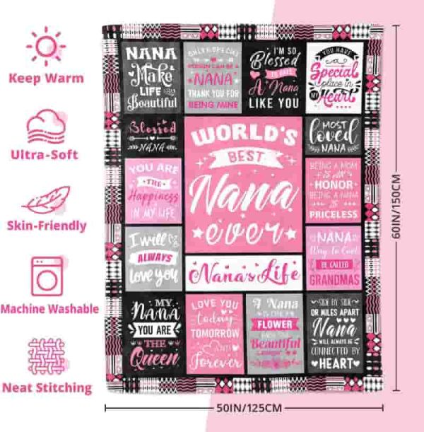 Best Nana Blanket For Mother's Day & Birthday Gifts - Imagen 2