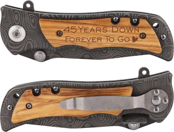 Best 45th Anniversary Gift Knife For Him - Sapphire Keepsake - Imagen 4