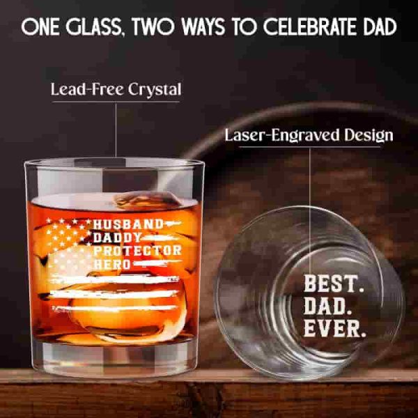 Best Father's Day Whiskey Glass – Funny Gifts For Dad & Husband – Image 4