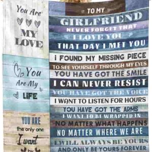 Best Romantic Throw Blanket For Girlfriend - I Love You Gift
