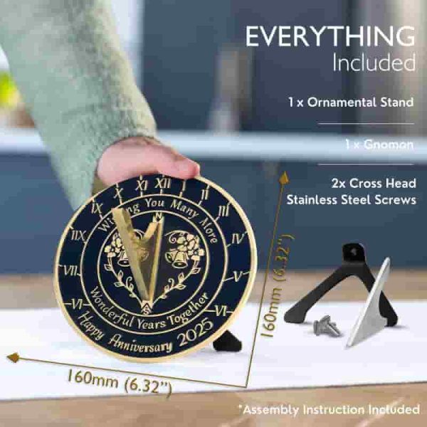 Best Handmade Anniversary Sundial Gift 2024 - Unique Decor - Imagen 2