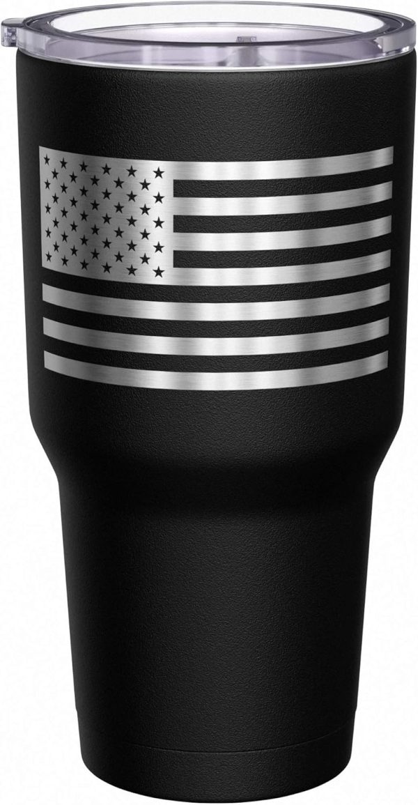 Best Hunting Travel Mug With American Flag, 30 Oz Tumbler - Imagen 5