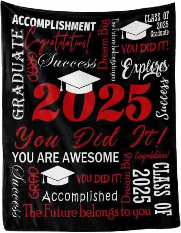 Best Graduation Gift 2025: Class Of 2025 Blanket 30"x40" - Imagen 3