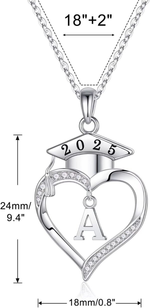 2025 Graduation Sterling Silver Necklace - Gifts For Her – Image 4
