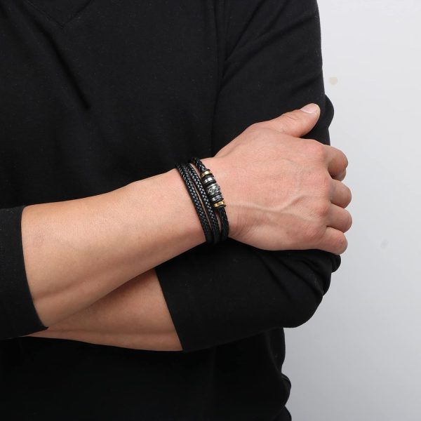 Multi-layer Braided Leather Bracelet For Men - Perfect Gift For Son – Image 2
