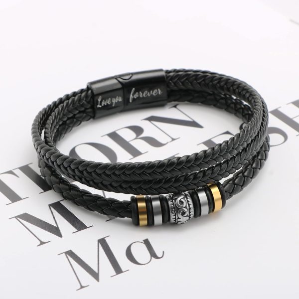Multi-layer Braided Leather Bracelet For Men - Perfect Gift For Son – Image 6