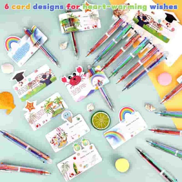 30-pack Multicolor Pen & Cards - End-year School Gift Set - Imagen 6