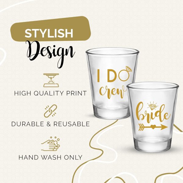 Best Bachelorette Shot Glass Set - Bride & Crew – Image 3