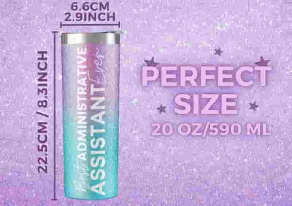 Best Gift For Administrative Professionals - Glitter Tumbler - 画像 (2)