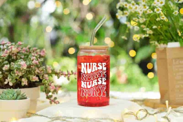 Best Nurse Gifts - 16 Oz Coffee Glass For Women & Students - Imagen 5
