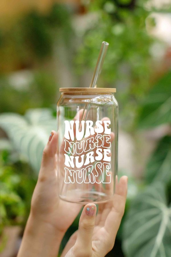 Best Nurse Gifts - 16 Oz Coffee Glass For Women & Students - Imagen 6