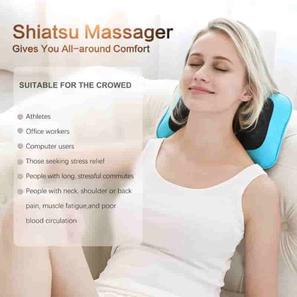 Best Electric Shiatsu Massager With Heat For Pain Relief - Imagen 3