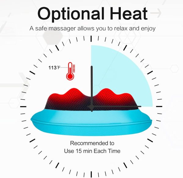 Best Electric Shiatsu Massager With Heat For Pain Relief - Imagen 5