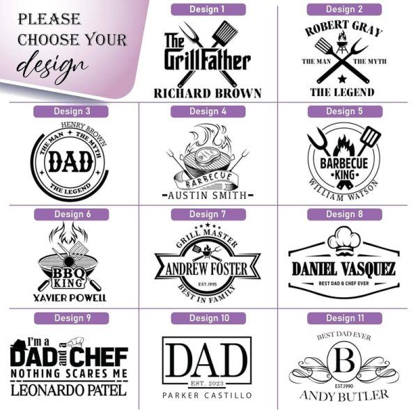 Best Personalized Wooden Cutting Board For Dad - Custom Bbq Gift - Imagen 4