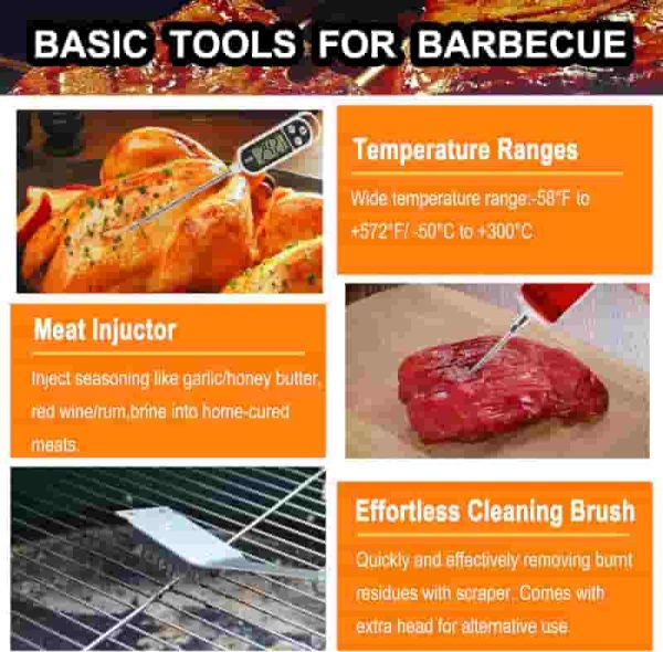 Grilljoy 24pcs Bbq Tools Set - Perfect Grill Gifts For Men - Imagen 6