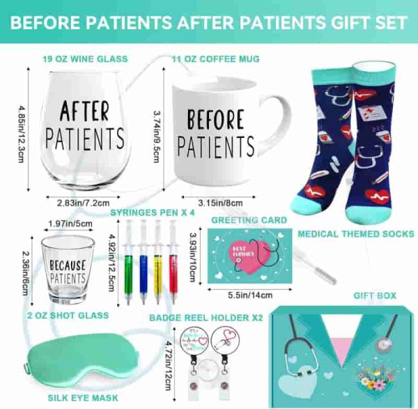 Best Nurse Appreciation Gift Set: Mug, Wine & Shot Glass – Image 2